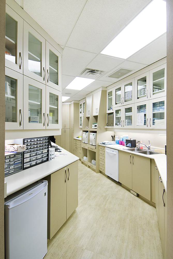 interior view of dentist work area at clarence street dental - architecture photographer