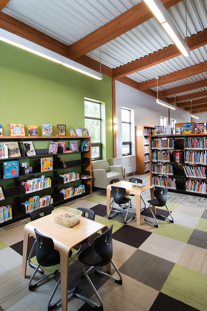 interior photograph of childs section in puslinch library - interior photographer