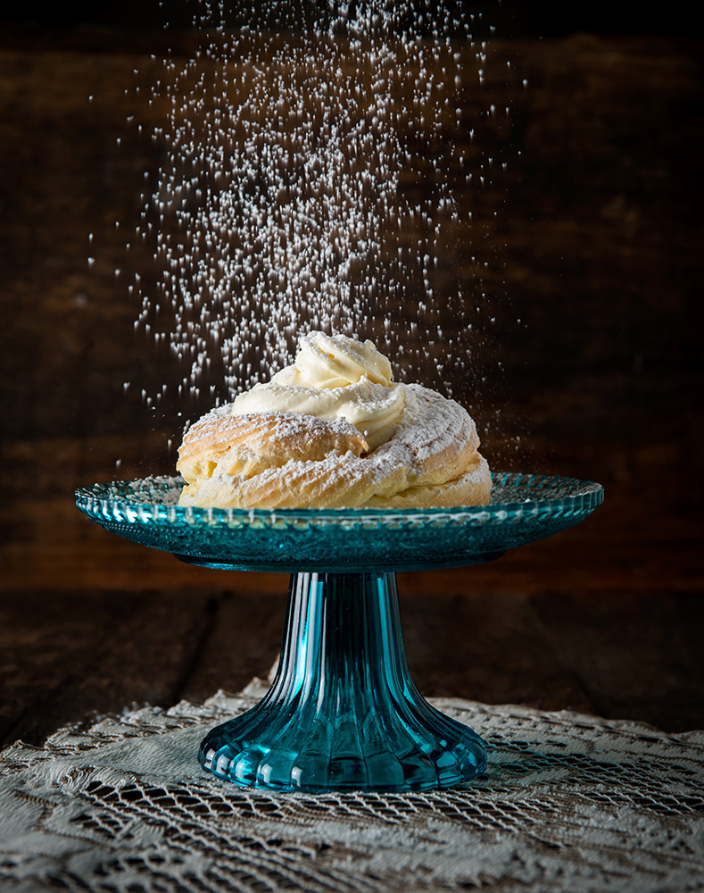 zeppole di san giuseppe - festive food photography