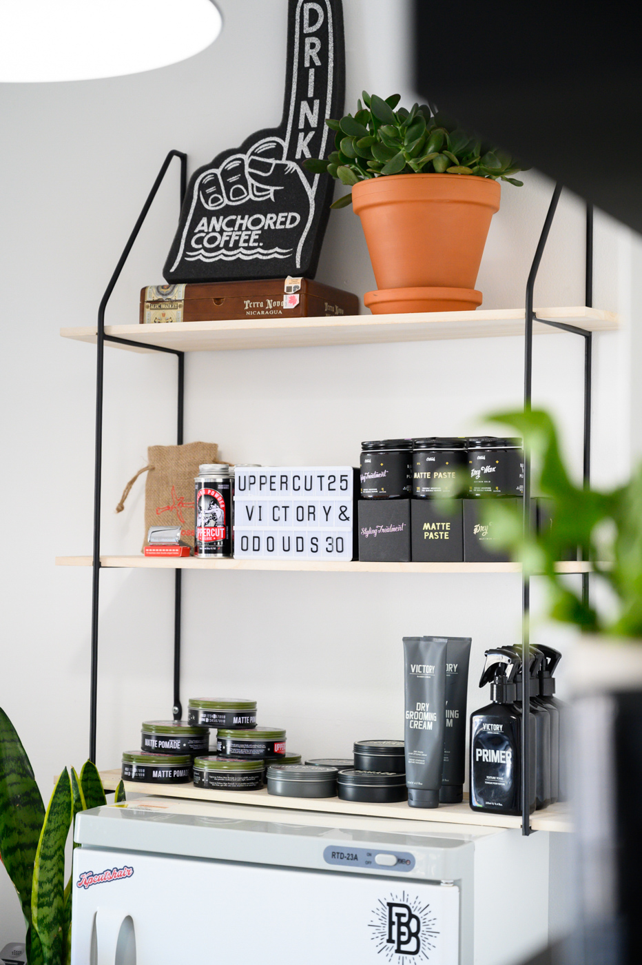 Interior details of a barbershop in brantford ontario, photographed by Angela desalvo